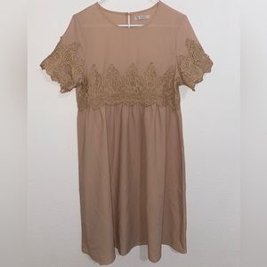 Dusty Mauve Lace Dress